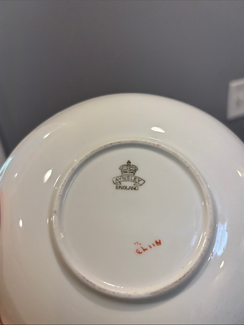 Aynsley China from England, Indian Tree pattern & Greek key saucers - Picture 12 of 14
